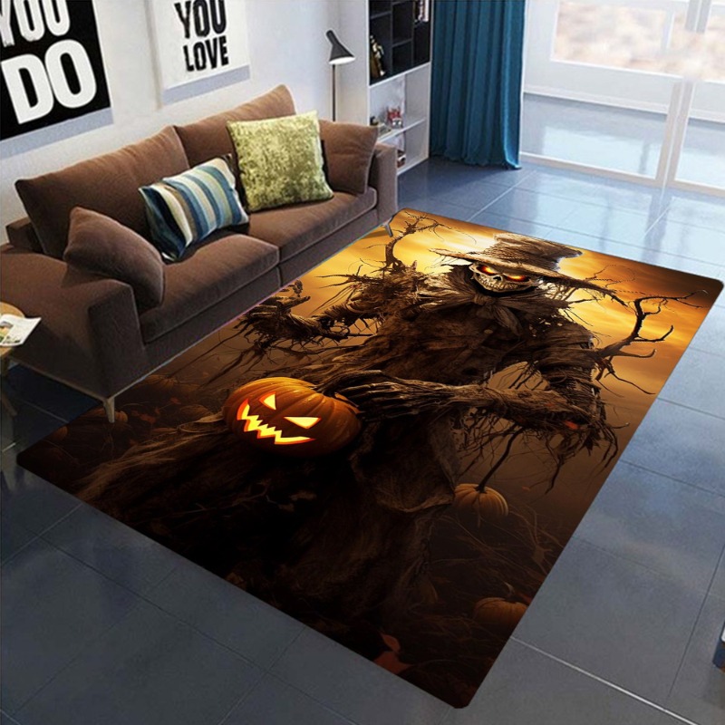 Commercial Printing Supplies - Halloween Carpet Mat Rug Horror Scarecrow