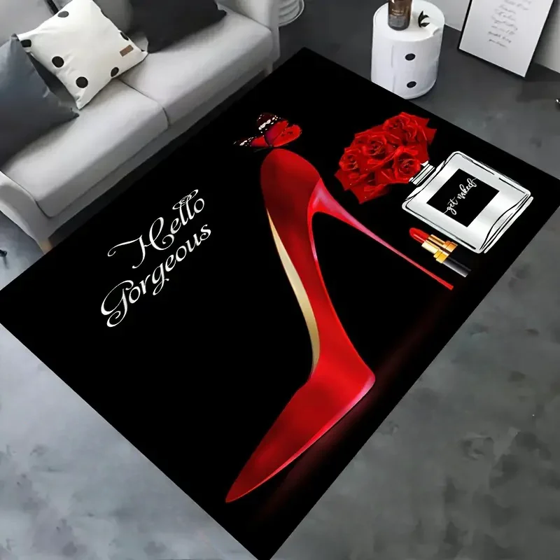 Red High Heel Print Area Rug,  - đánh giá và giá Commercial Printing Supplies