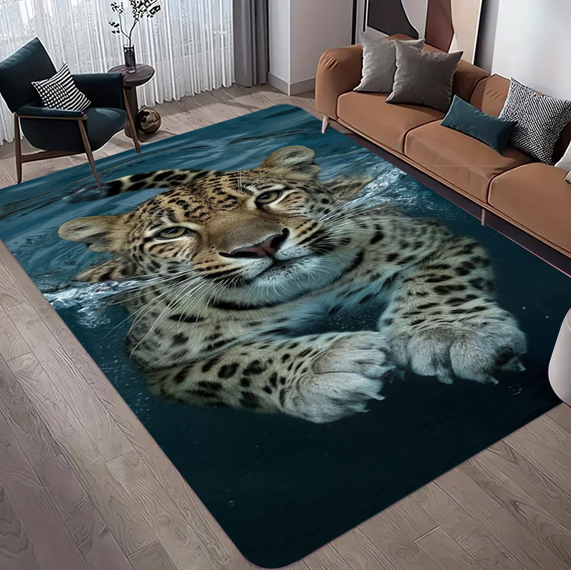 Leopard Pattern Rug Realistic  - đánh giá và giá Commercial Printing Format