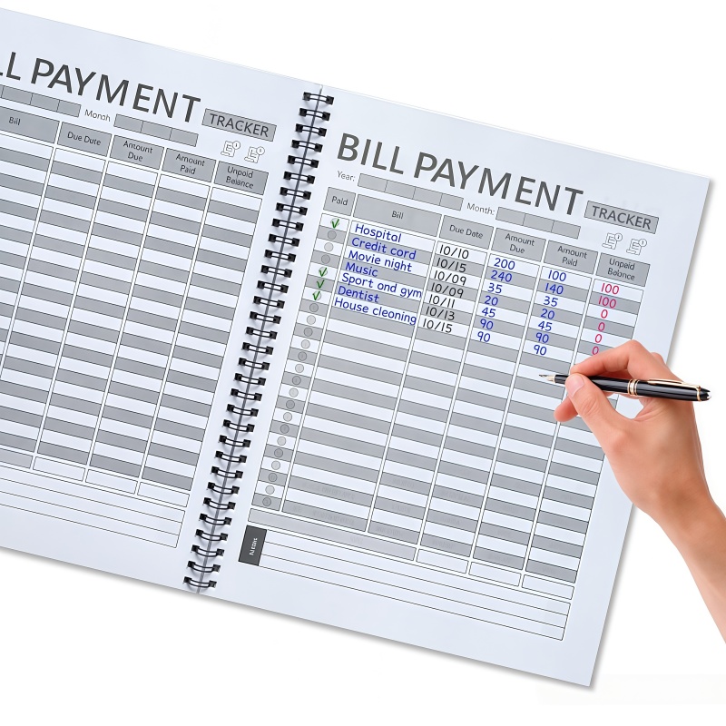 Monthly Bill Payment Plan Book - đánh giá và giá Commercial Printing Books