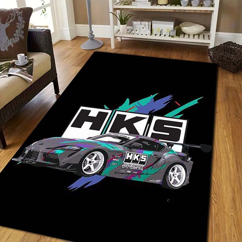 3D Racing H-HKS Print Area Rug - đánh giá và giá Commercial Printing & Packaging Pvt Ltd