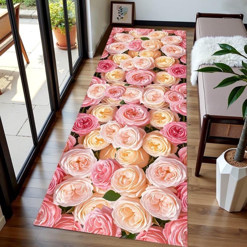 3D Vision Flower Runner Rug Su - đánh giá và giá Commercial Printing Format