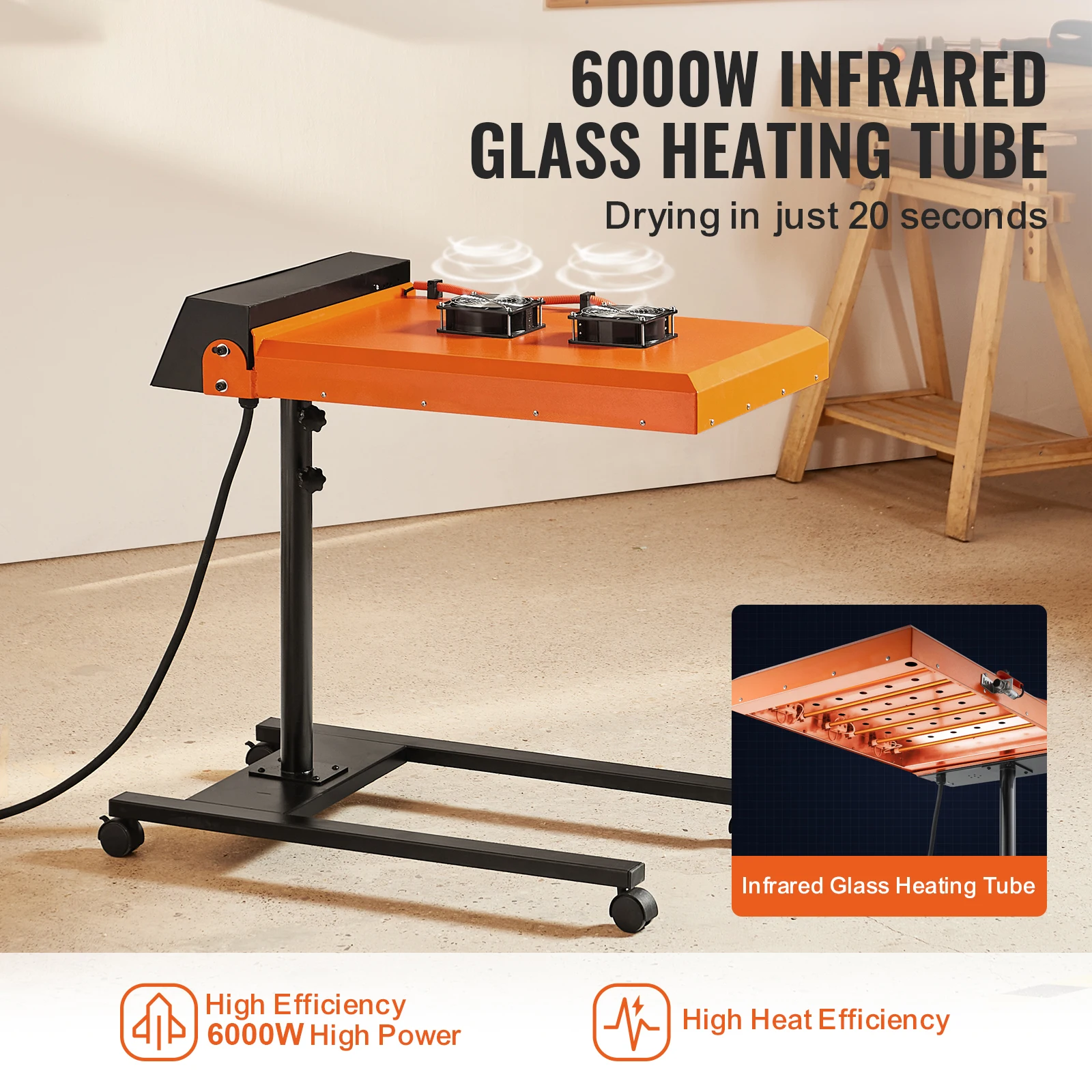 Pro Flash Dryer Upgrade 6000W  - đánh giá và giá Flash Dryer Screen Print