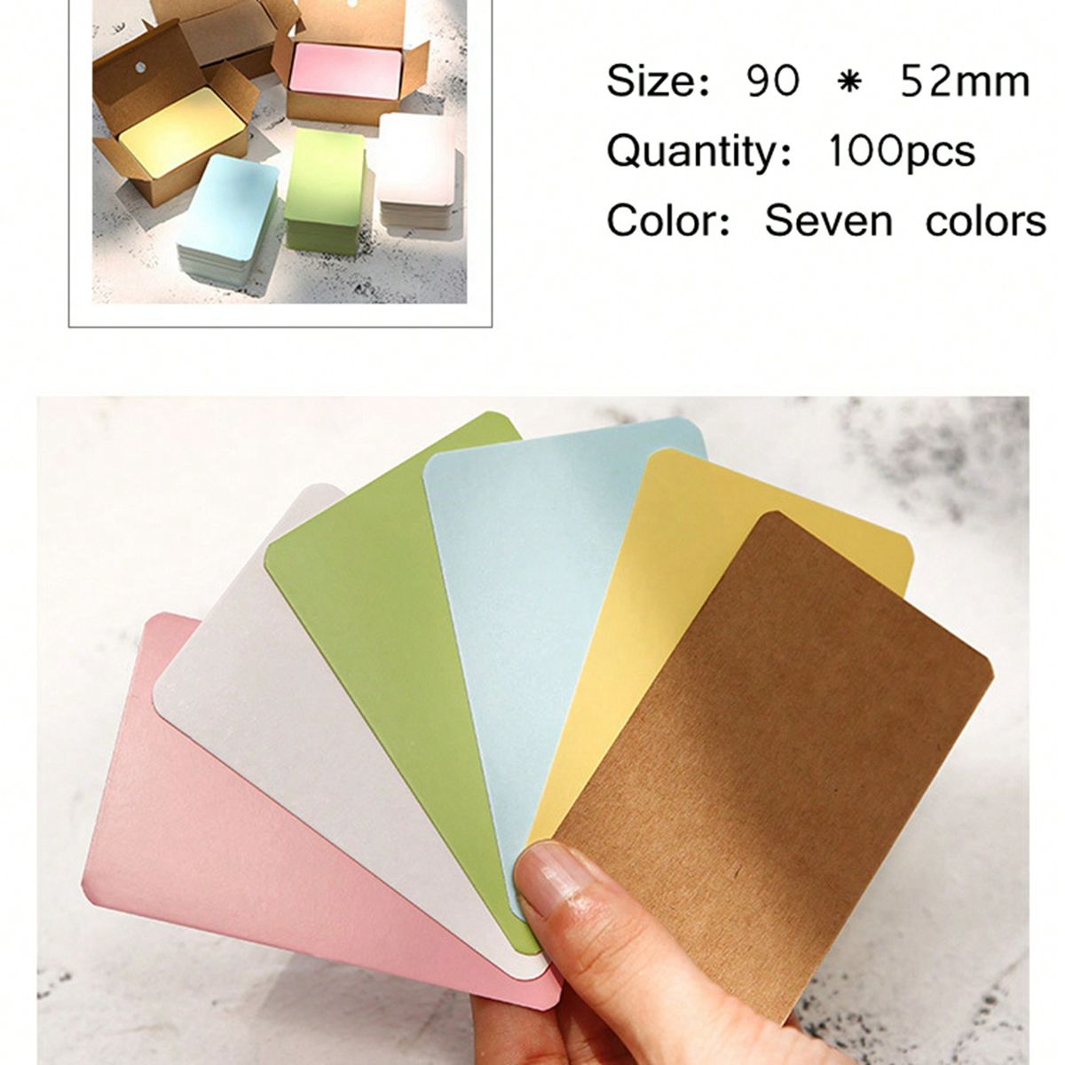 100Pcs 9*5.2cm Blank Card For  - đánh giá và giá Commercial Printing Books