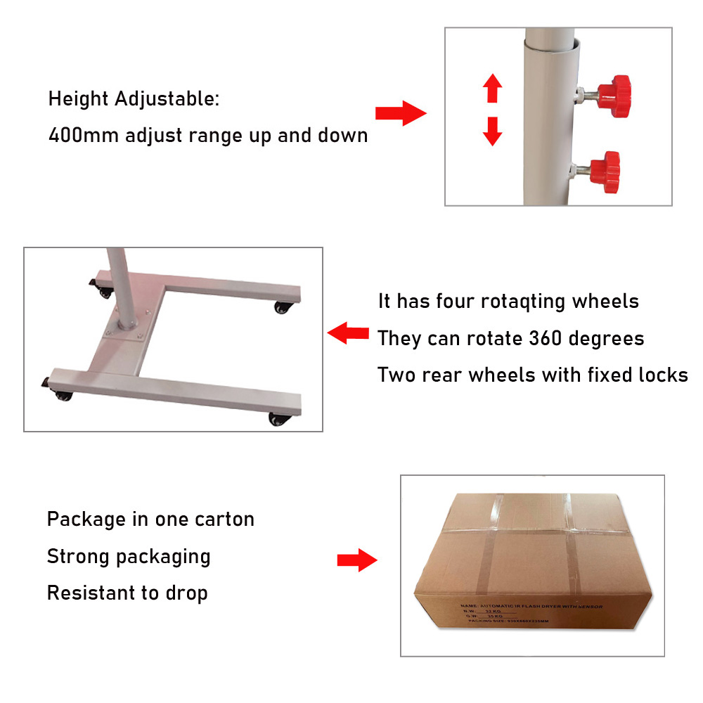 3000w 360-degree Rotating Shir - đánh giá và giá Flash Dryer Screen Print