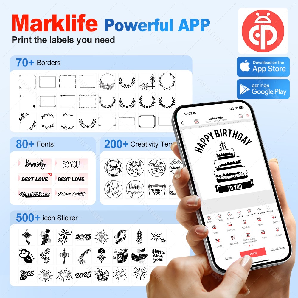 P50 Marklife 20-50mm Thermal L - đánh giá và giá Commercial Printing Machine Price